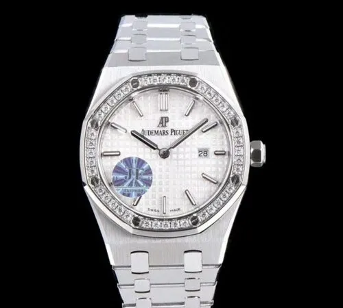 Audemars Piguet Royal Oak 67651ST.ZZ.1261ST.01 JF Factory 1:1 Best Edition Replica Watch White Dial Swiss Quartz